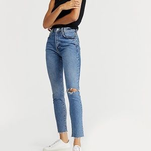 Free People x We The People Stella High-Waisted Skinny Jeans